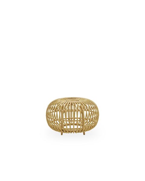 Ottoman Franco Albini Outdoor Ø65cm Naturel peint à la main